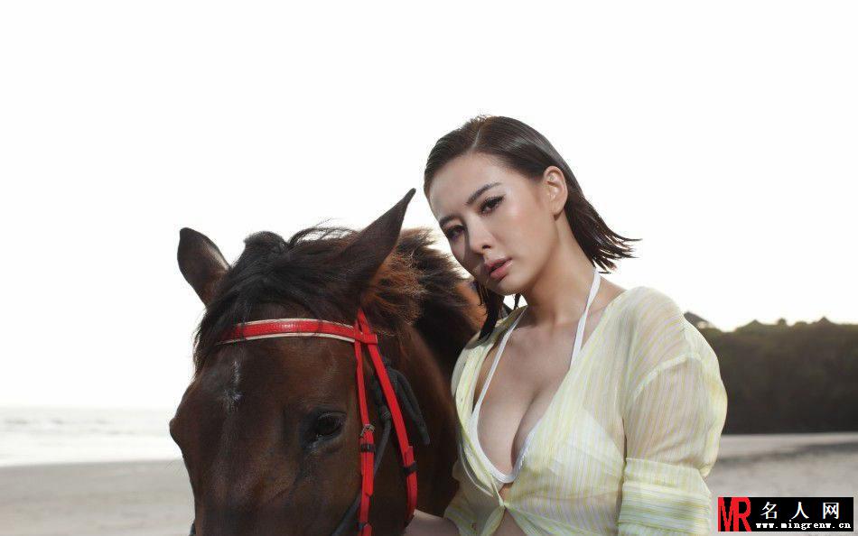 台湾嫩模安心亚胸大腿长泳装写真(1)