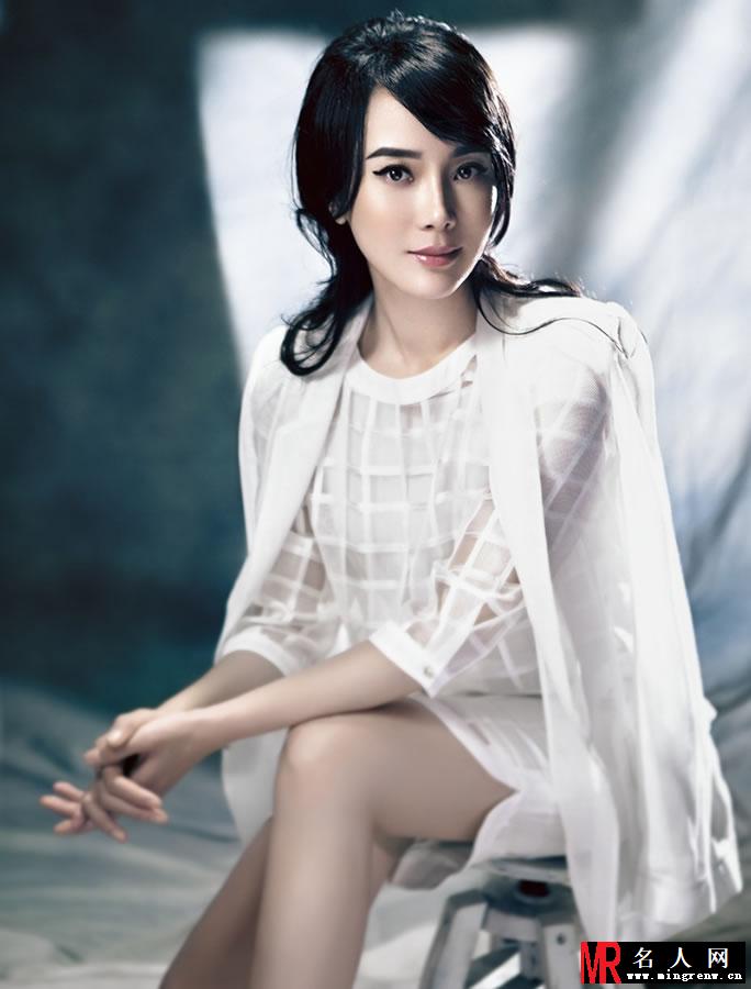 陈数优雅写真 复古妆容显典雅韵味(1)