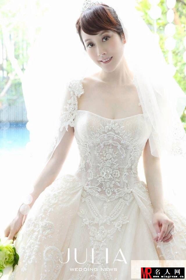 许慧欣晒婚纱照 唯美出镜却不见老公身影(1)