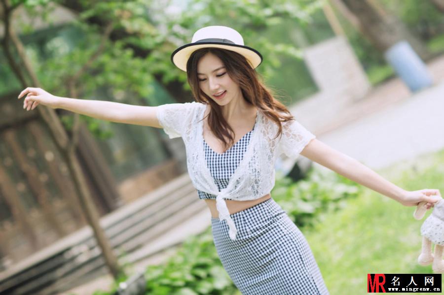 陈雅婷户外写真 清新而活力享尽春光(1)
