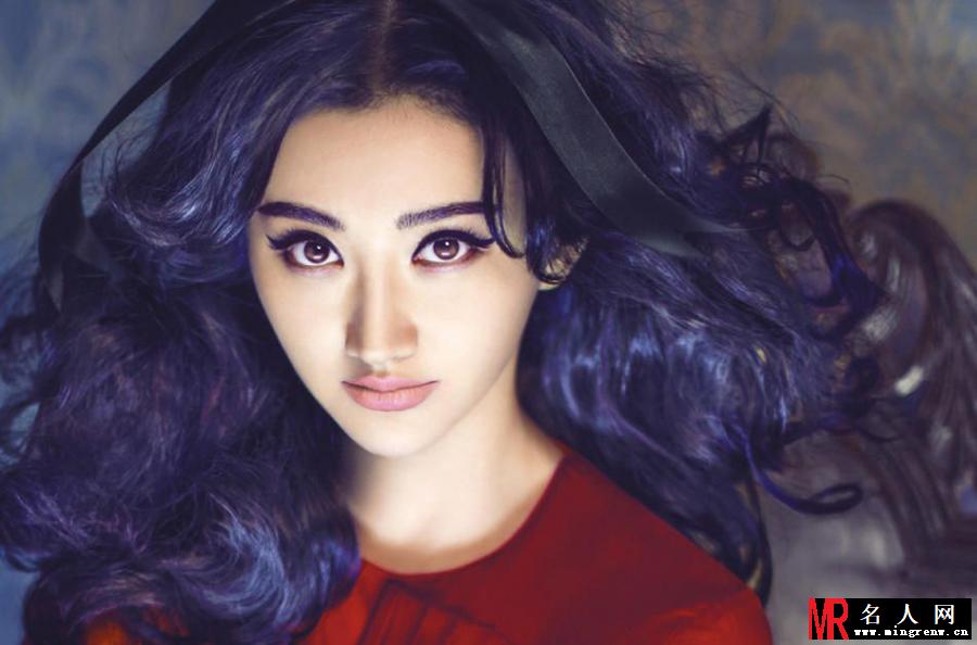 景甜化身小妖精 演绎复古奢华风(1)