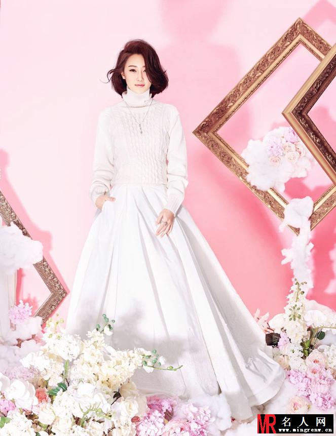 林鹏粉色玫瑰大片 女人味儿十足(1)