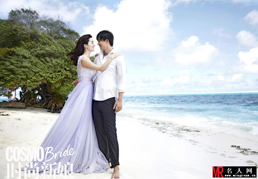 李佳航李晟浪漫婚纱照 深情相望甜蜜升级(1)