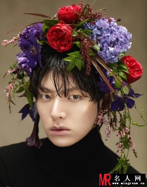 安宰贤另类写真 头顶花圈被讽雷人(1)