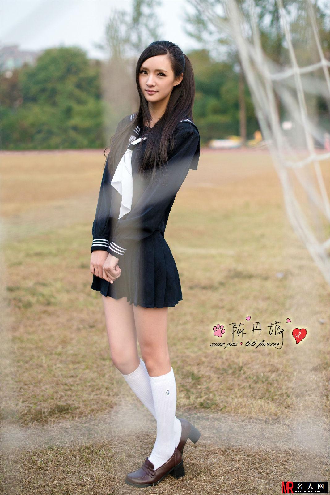 嫩模陈丹婷校园清纯甜美写真 扮演可爱迷人学生妹(1)
