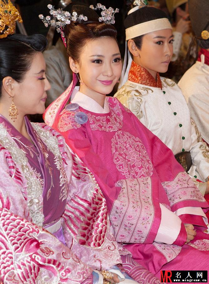 龙门飞甲媒体见面会 柳岩挺大肚古装亮相(1)