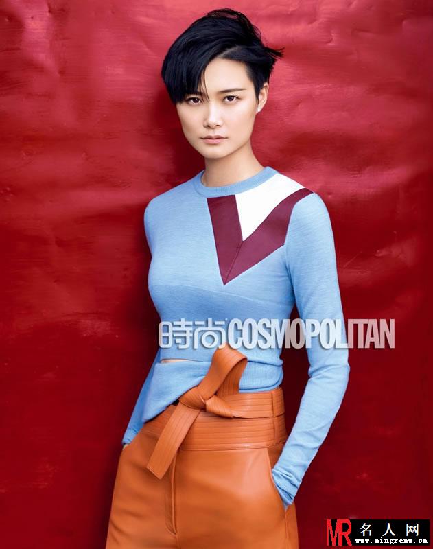 李宇春登《时尚COSMO》封面 文艺气息十足(1)