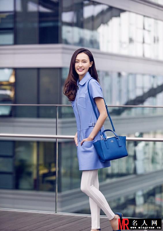 唐嫣时尚春夏系列街拍 笑容甜美清爽尽心女神范(1)