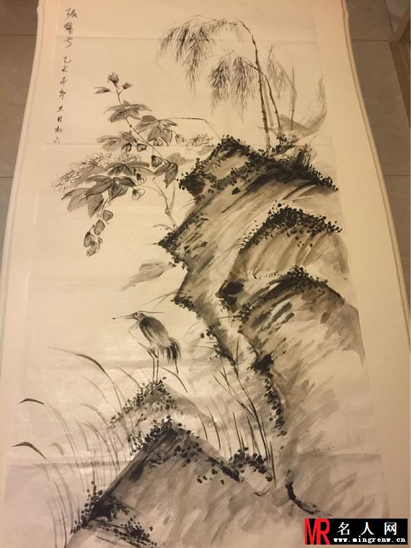 张馨予曝画国画全过程 安静文艺贤惠而有才华(1)