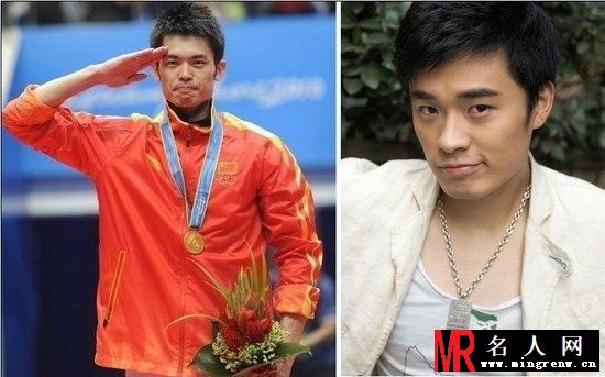 羽球王者林丹和影视明星陈赫 曾小贤 谁更帅(1)