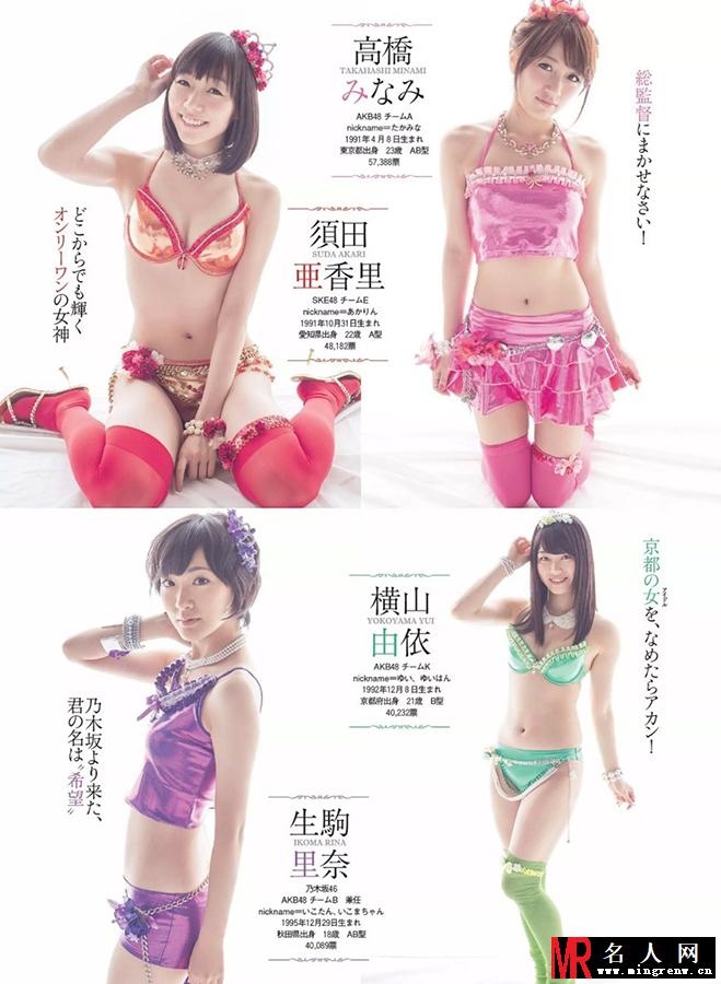 看图猜罩杯 AKB48海边展诱人曲线(1)