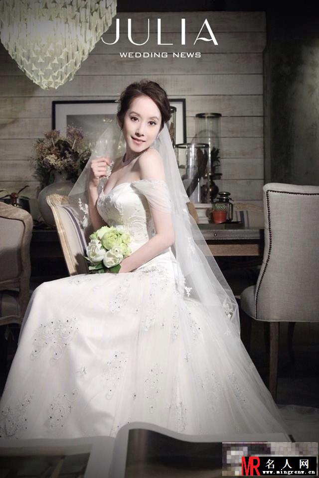 许慧欣晒婚纱照 唯美出镜却不见老公身影(1)