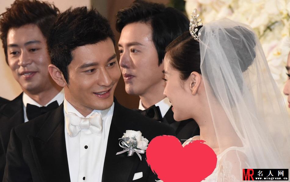 黄晓明Angelababy挽手亮相 新婚夫妻甜蜜亲吻(1)