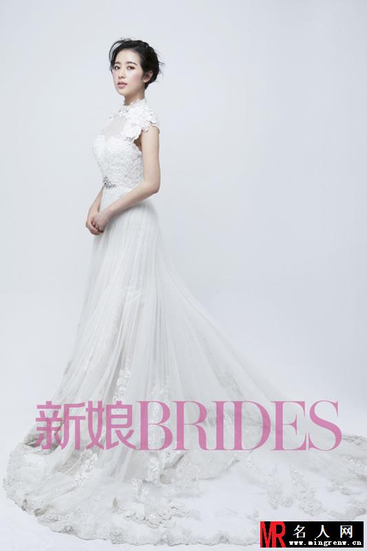 周雨彤唯美婚纱写真 甜美清新(1)
