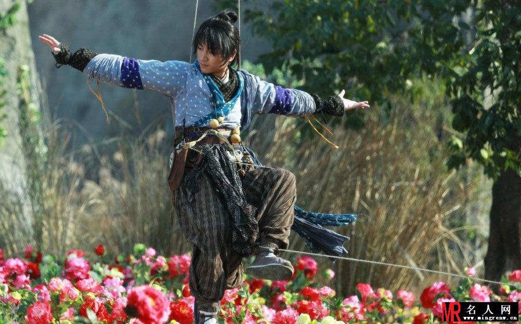 新《神雕侠侣》陈晓花絮照第一波 陈晓片场花絮剧照(1)
