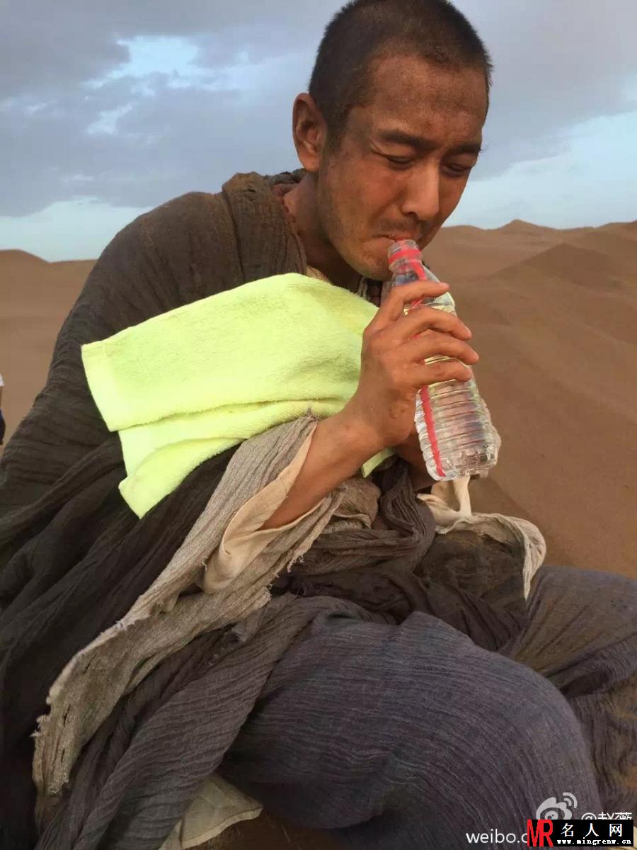 《大唐玄奘》晒片场照 黄晓明落魄如乞丐(1)