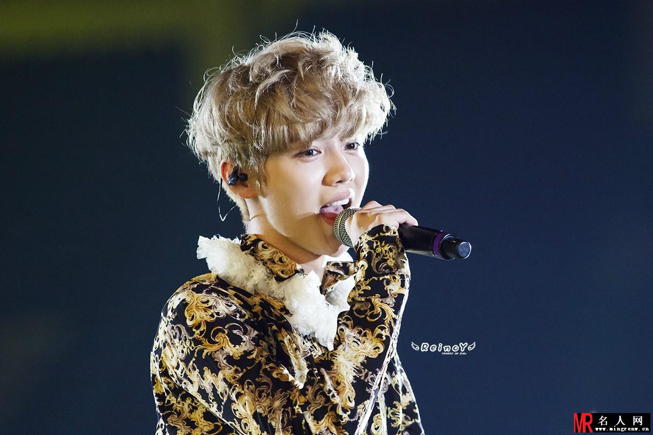 鹿晗2014年EXO一巡演唱会可爱搞怪卖萌(1)
