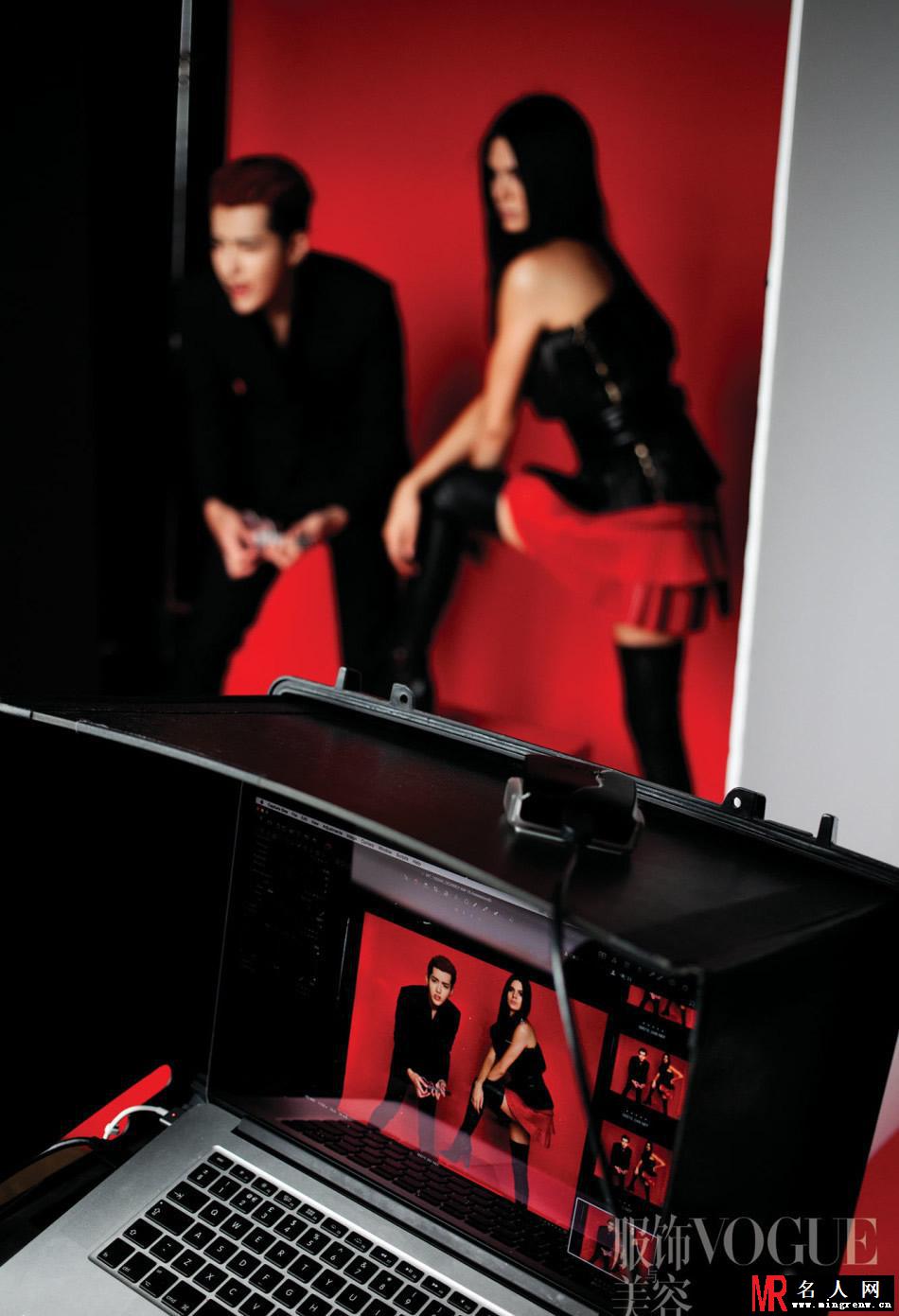 吴亦凡与肯达尔·詹娜拍摄《Vogue》七月刊封面(1)