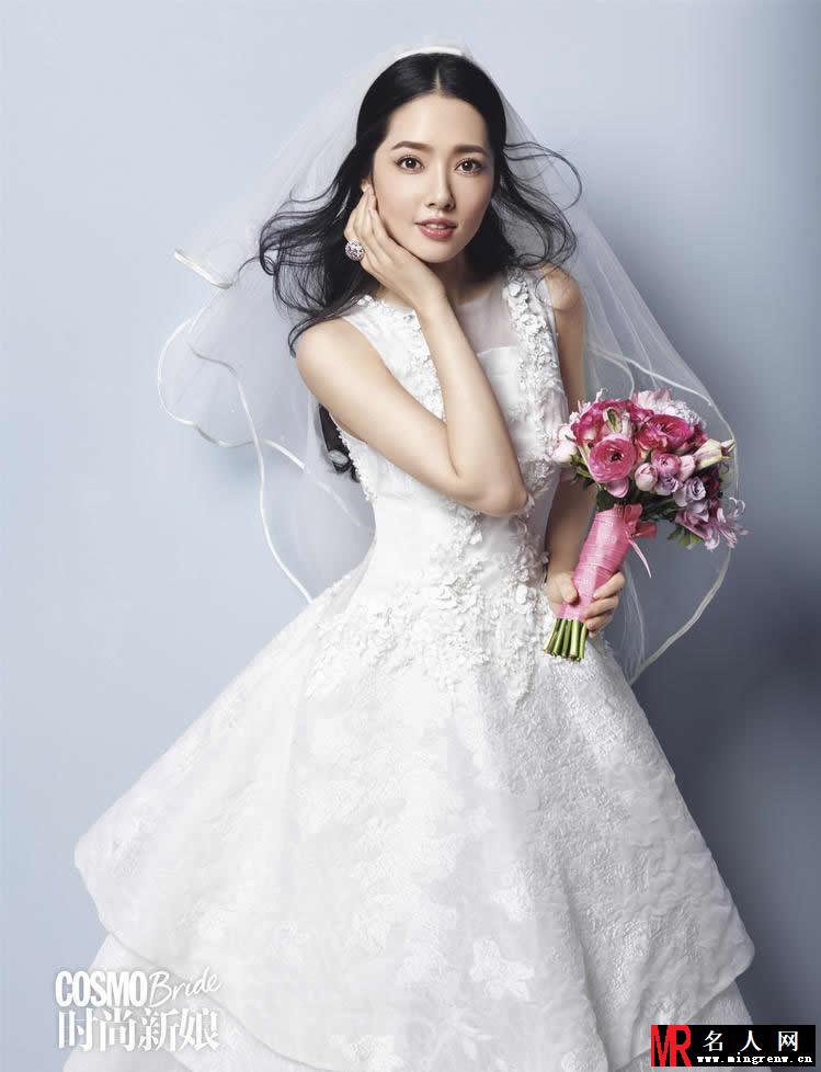 郭碧婷婚纱披身 唯美新娘写真曝光(1)