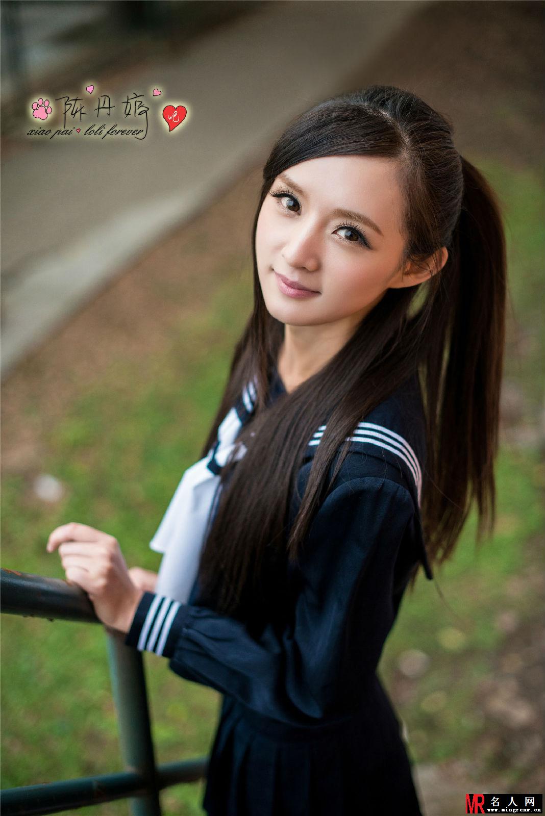 嫩模陈丹婷校园清纯甜美写真 扮演可爱迷人学生妹(1)
