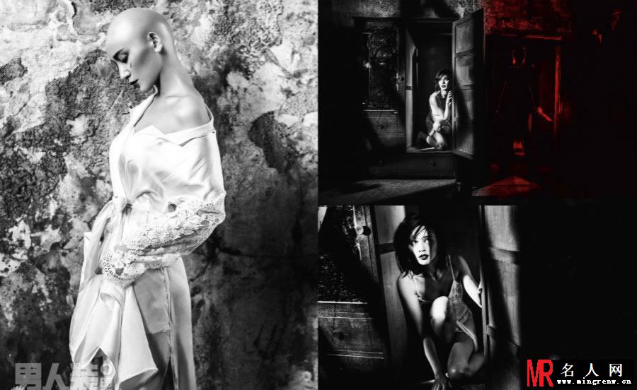 施诗血腥鬼魅写真 登男人装大尺度出镜(1)