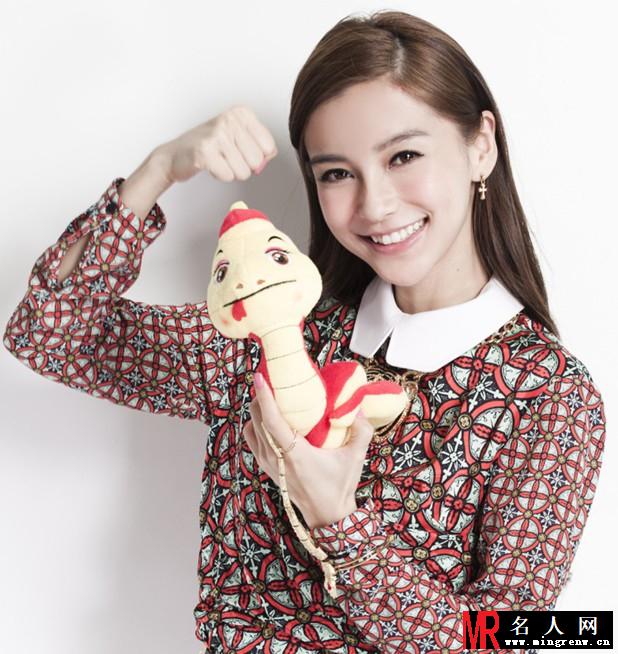 Angelababy美艳写真 恋情甜蜜人比花红(1)