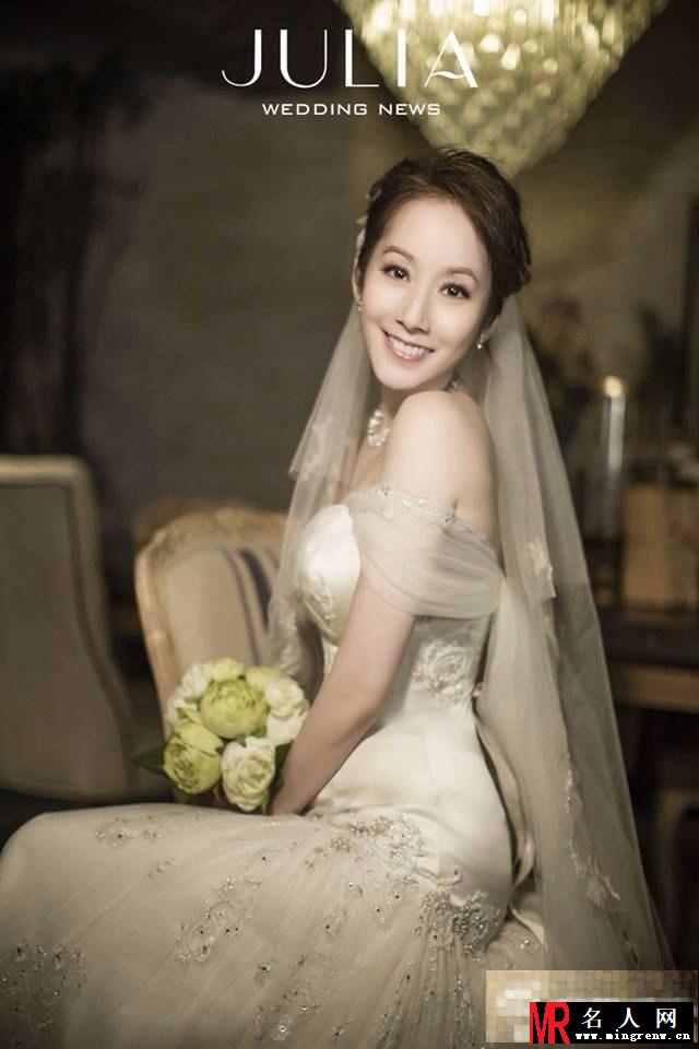 许慧欣晒婚纱照 唯美出镜却不见老公身影(1)