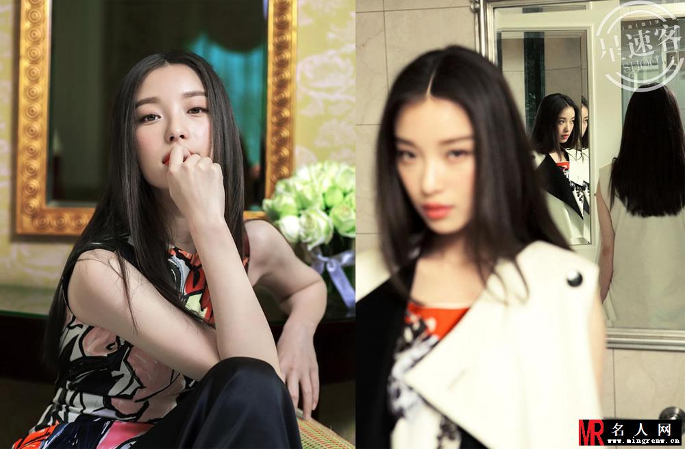 倪妮登星速客杂志 经典黑白恬静优雅而迷人(1)
