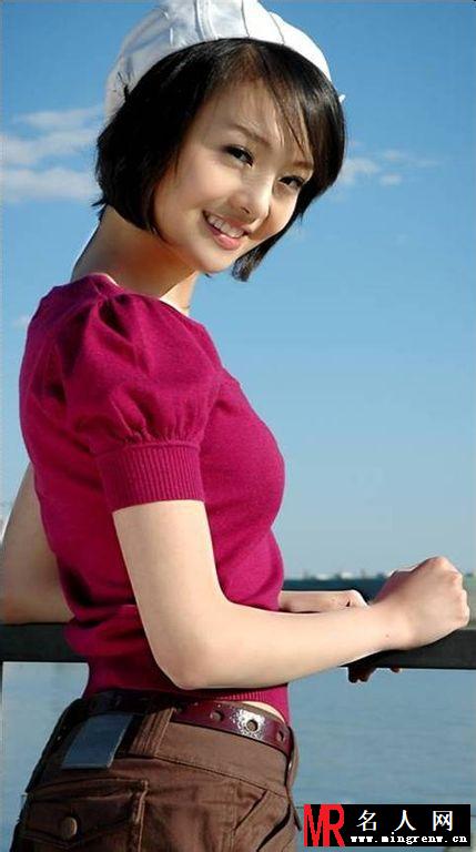 郑爽早期个人青涩写真 展灿烂笑靥(1)
