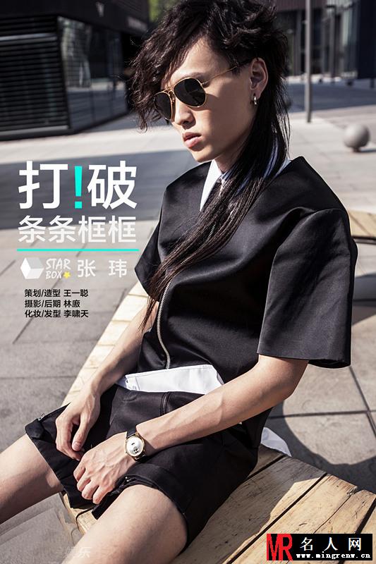 张玮拍摄时尚写真 演绎双面性格潮男(1)