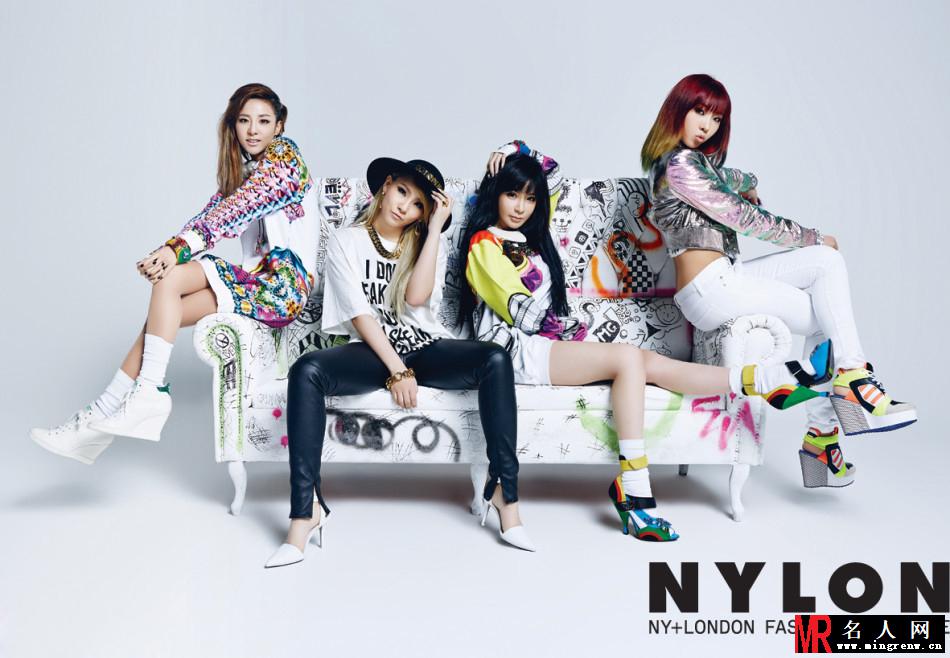 韩团2NE1绚丽登封面 青春活力四射(1)