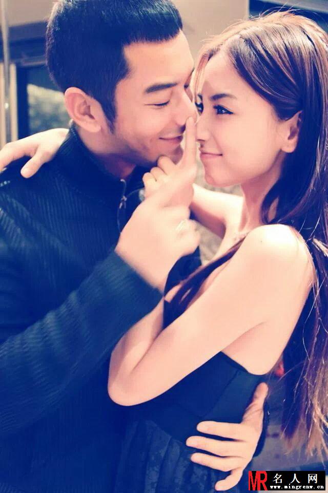 黄晓明Angelababy情侣照 恋爱升级暧昧甜蜜(1)