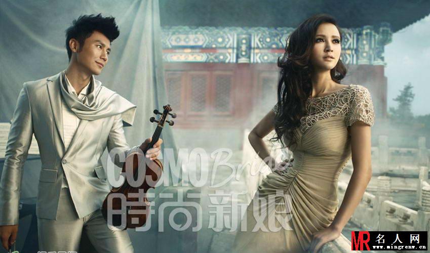 李晨张歆艺登《时尚新娘》 演绎完美爱情(1)