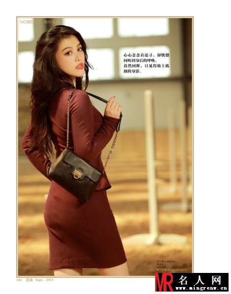 刘翔妻子葛天最新写真 化身马场女郎(1)