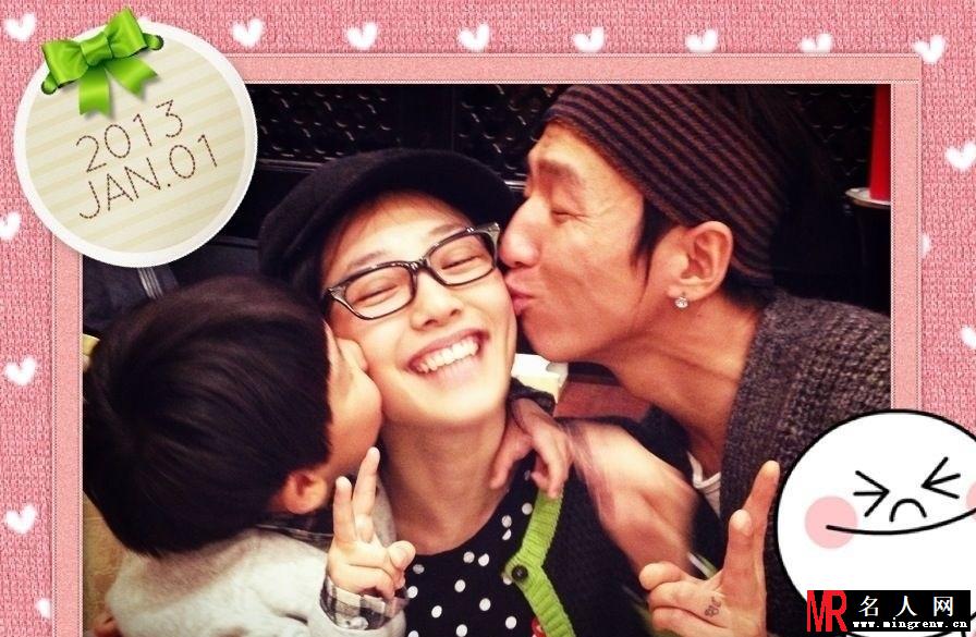白百何晒与儿子旅行照 元宝长高像妈妈(1)