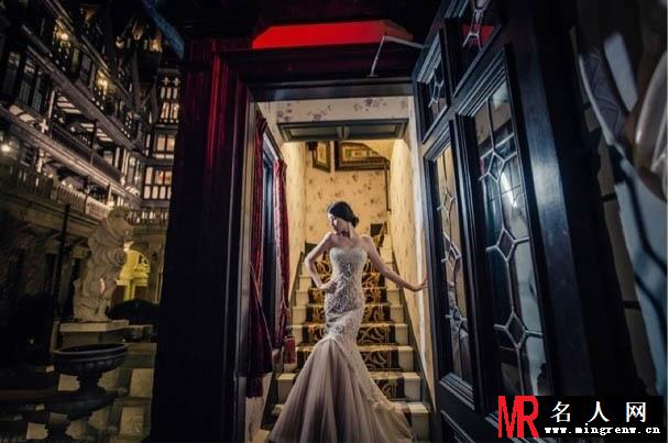 名媛穆熙妍美艳婚纱照 男才女貌获秀甜蜜(1)