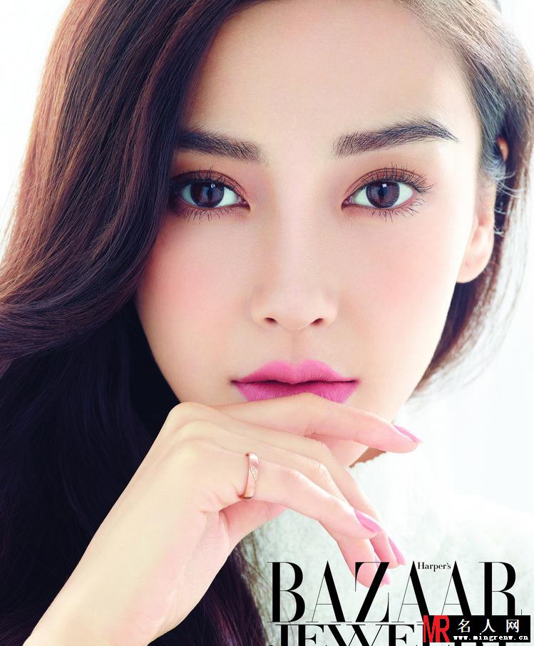 Angelababy芭莎珠宝大片 精致妆容性感妩媚(1)