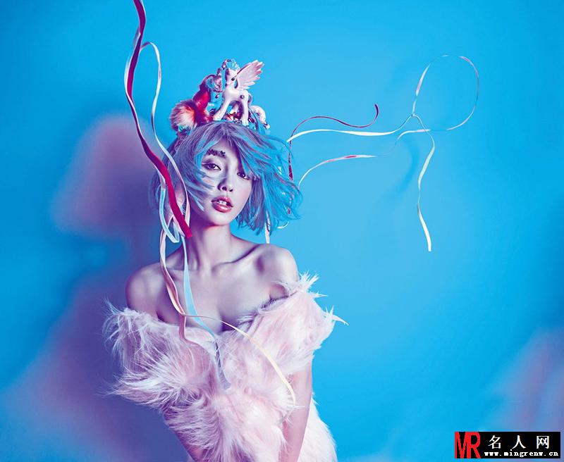 Angelababy时尚大片 变身性感叛逆少女(1)