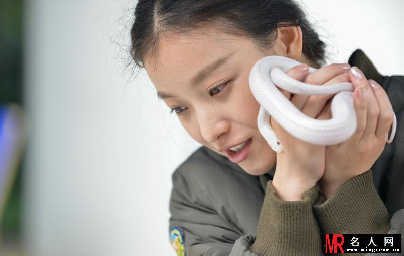 倪妮《奇妙的朋友》精选剧照 聪明的猿猴牵着倪妮散步(1)