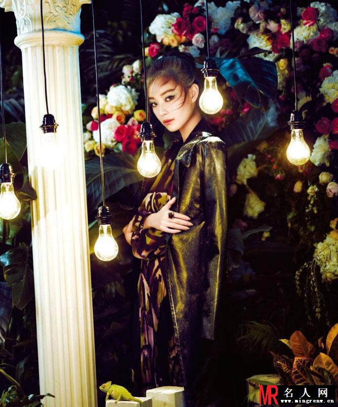 倪妮全新时尚大片 置身花海唯美梦幻(1)