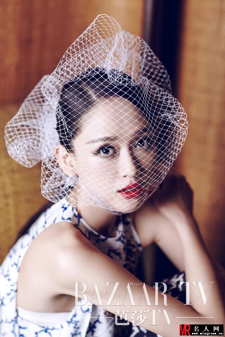 《时尚芭莎》201504封面人物 陈乔恩百变精灵(1)