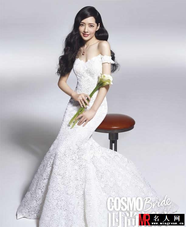 郭碧婷婚纱披身 唯美新娘写真曝光(1)