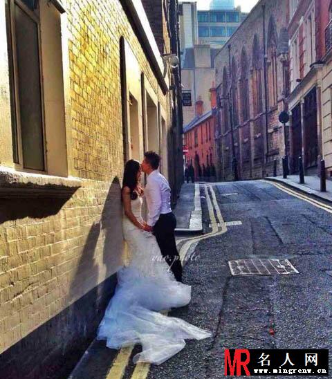 陈一冰迎娶单竞缇 唯美婚纱照令人称赞(1)