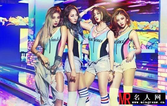 韩团WonderGirls高叉泳装造型吸睛 秀性感腰肢(1)