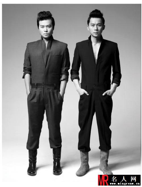 李晨陈思成拍摄《时尚芭莎》大片秒变劲酷男神(1)