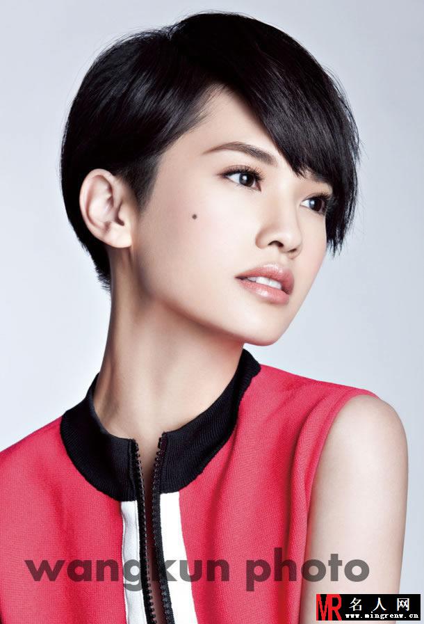 杨丞琳最新时尚短发写真 甜美教主变身优雅御姐(1)