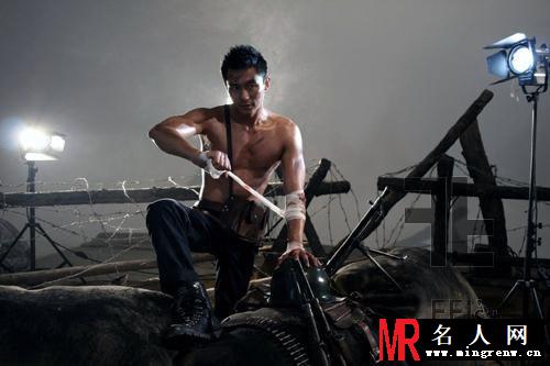 李晨早期《时尚芭莎》硬汉写真 吹响英雄集结号(1)