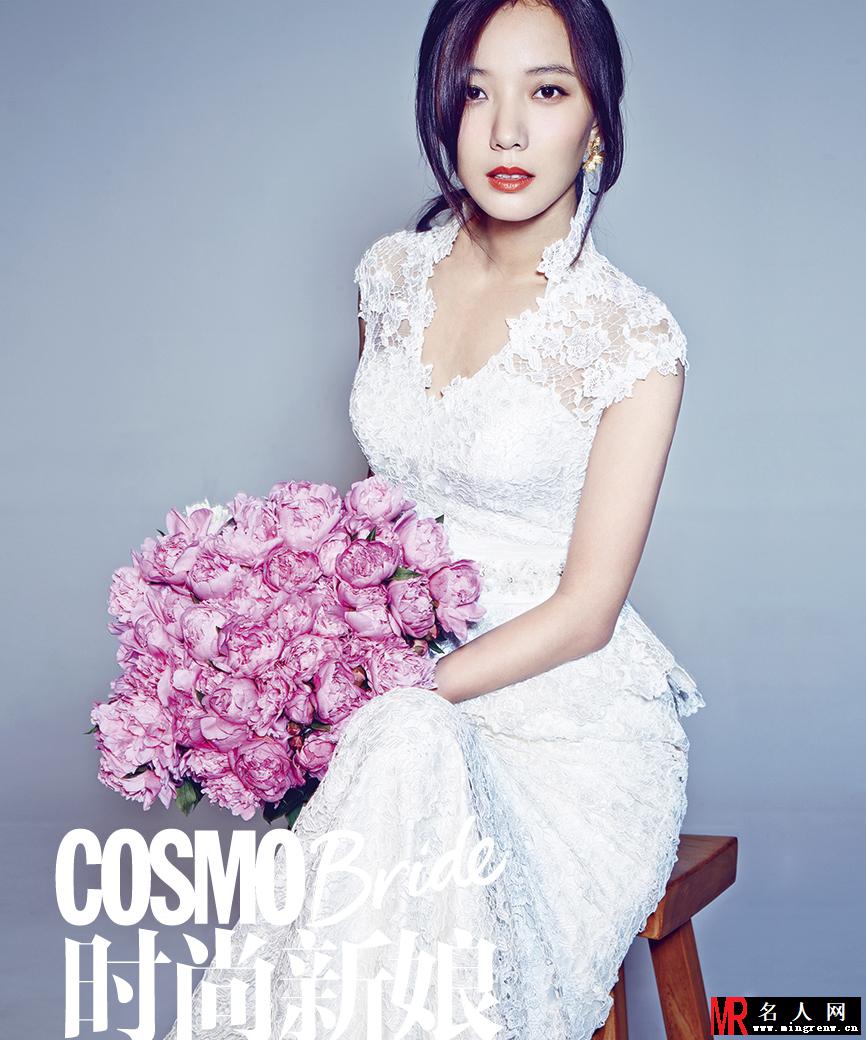 王珞丹姐妹婚纱大片 唯美浪漫默契十足(1)