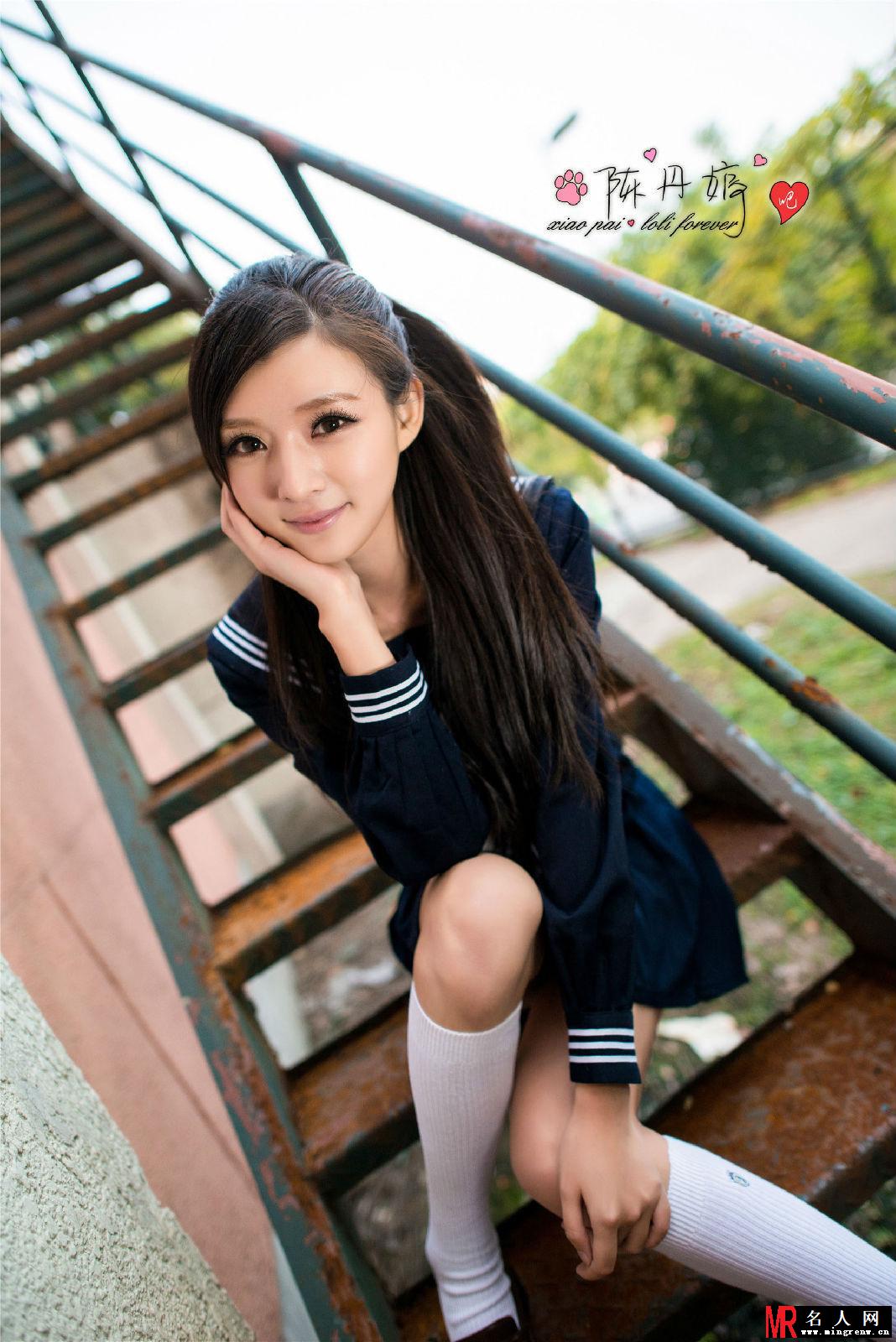 嫩模陈丹婷校园清纯甜美写真 扮演可爱迷人学生妹(1)