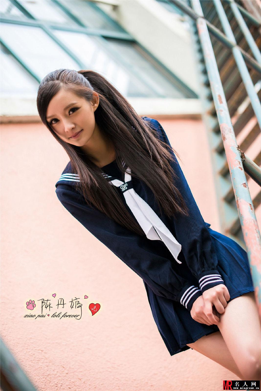 嫩模陈丹婷校园清纯甜美写真 扮演可爱迷人学生妹(1)